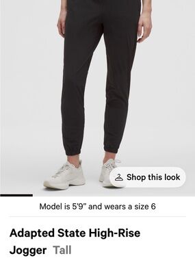 lululemon athletica Black Adapted State High-Rise Jogger